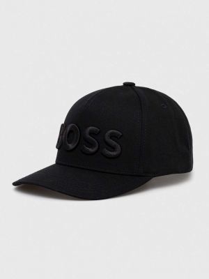 Czarna czapka z daszkiem Boss
