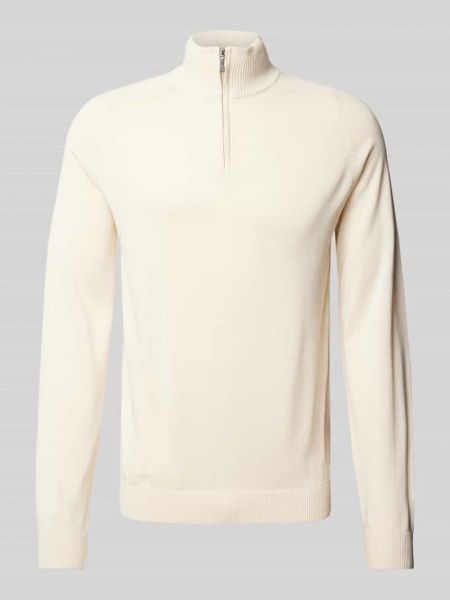 Dzianinowy sweter ze stójką Bruun & Stengade biały