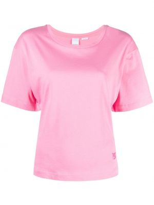 Bombažna majica Pinko roza