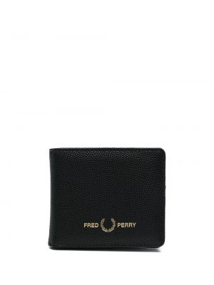 Peňaženka s potlačou Fred Perry čierna