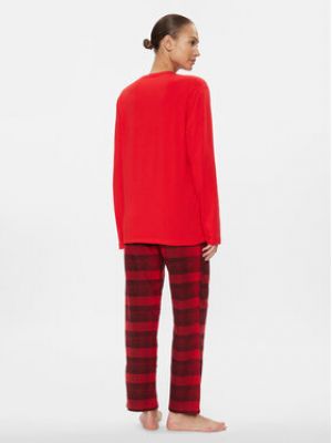 Pyžamo relaxed fit Calvin Klein Underwear červené