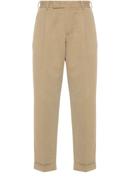 Spodnie slim fit bawełniane Pt Torino beżowe