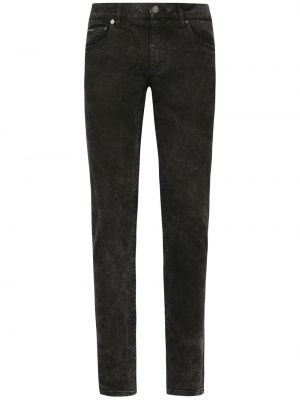 Slim fit skinny jeans Dolce & Gabbana schwarz