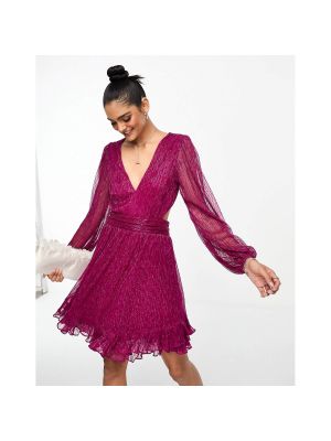 Прозрачное платье мини Forever New розовое