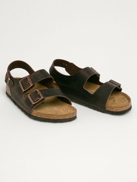 Kožne sandale Birkenstock smeđa
