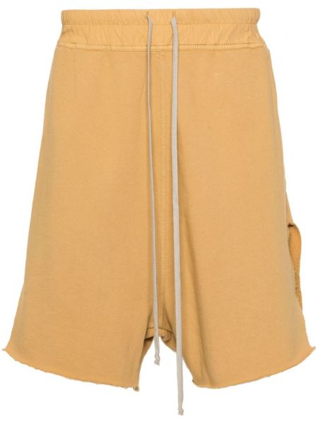 Shorts en coton Rick Owens Drkshdw jaune