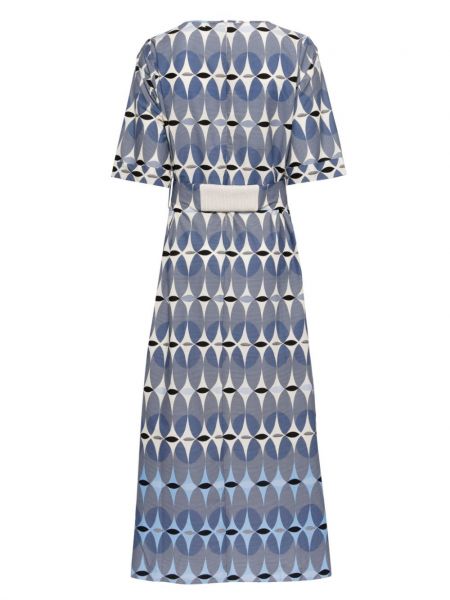Robe mi-longue à imprimé à motif géométrique Lorena Antoniazzi