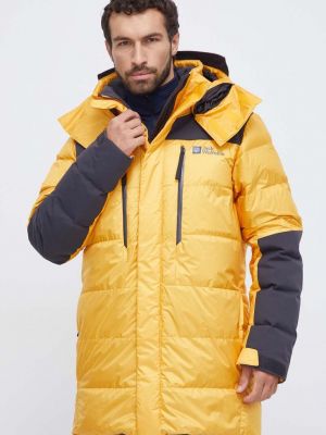 Пухова гірськолижна куртка Jack Wolfskin жовта