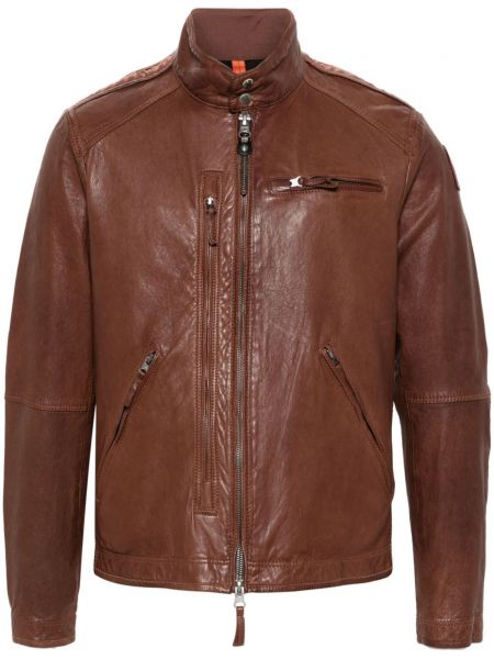 Duga jakna s patentnim zatvaračem Parajumpers smeđa