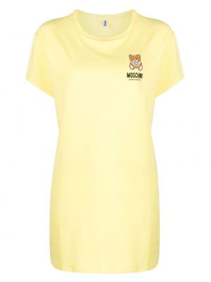 Тениска Moschino жълто