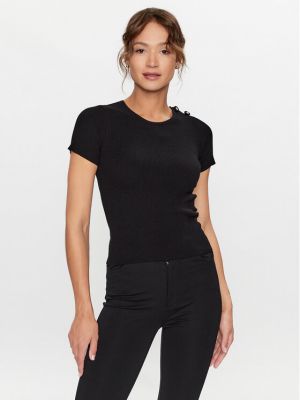 Slim fit športové tričko Liu Jo Sport čierna