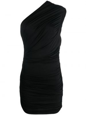 Drapírozott midi ruha Gauge81 fekete