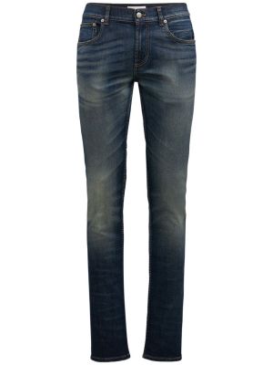 Jeans en coton Alexander Mcqueen bleu
