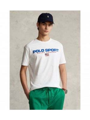 T-shirt en coton de sport Ralph Lauren blanc