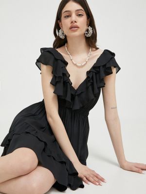 Mini haljina Abercrombie & Fitch crna