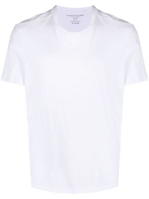 Camiseta de cuello redondo Majestic Filatures blanco