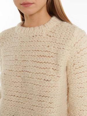 Sweter wełniany z kaszmiru Gabriela Hearst biały