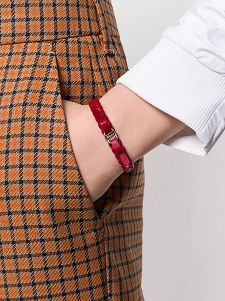 Bracelet avec noeuds Ferragamo rouge
