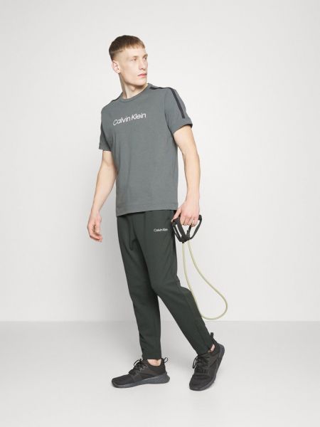 Spodnie sportowe Calvin Klein Performance khaki