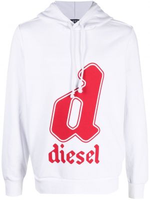 Sweatshirt med lange ærmer Diesel hvid