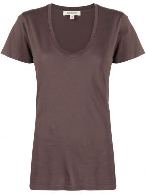 V-hals t-shirt Nili Lotan brun