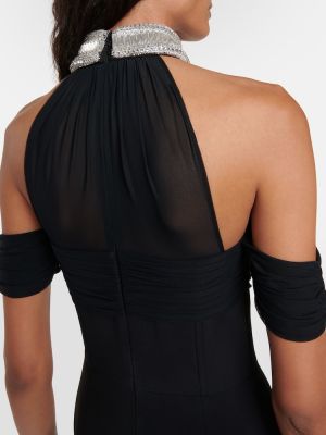 Μίντι φόρεμα David Koma μαύρο
