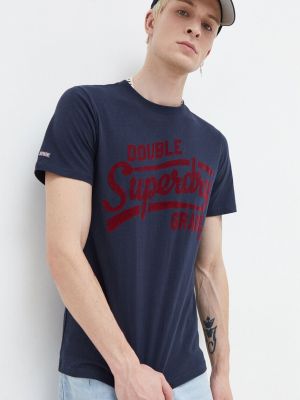 Памучна тениска с дълъг ръкав с принт Superdry