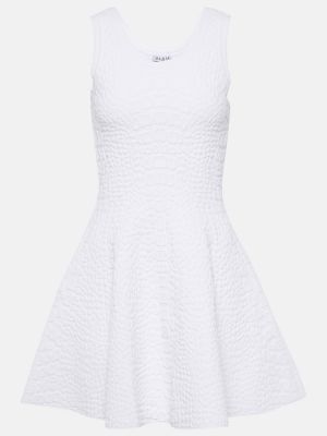Плетена рокля Alaia бяло