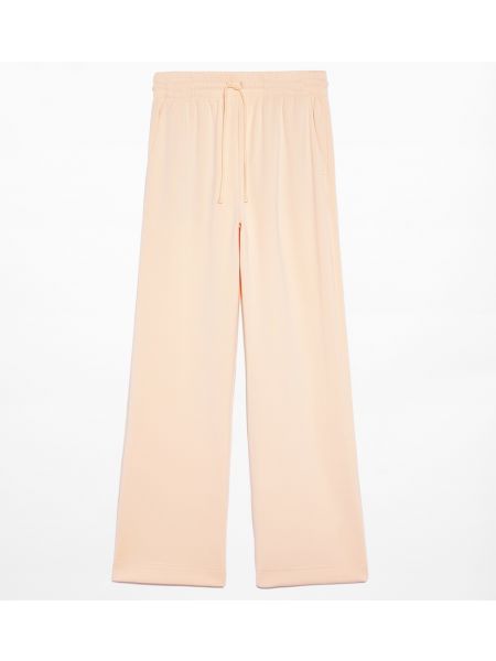 Розовые прямые брюки из модала свободного кроя Oysho