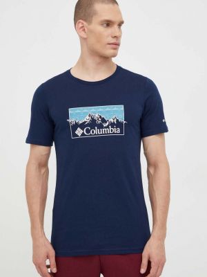 Koszulka bawełniana z nadrukiem Columbia