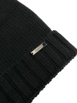 Bonnet en laine Moorer noir