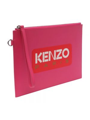 Bolso clutch con cremallera Kenzo rosa