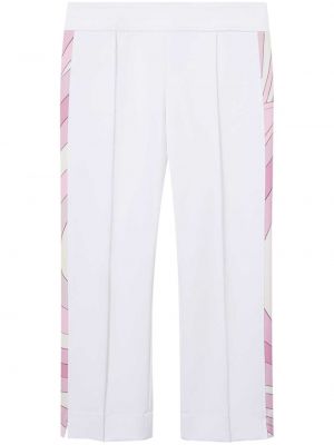 Spodnie z nadrukiem Pucci białe