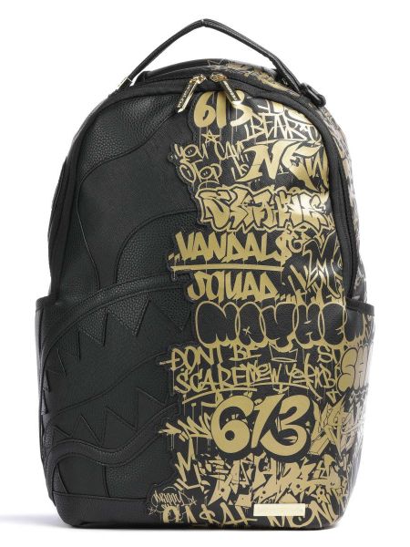 Кожаный рюкзак из искусственной кожи Sprayground черный