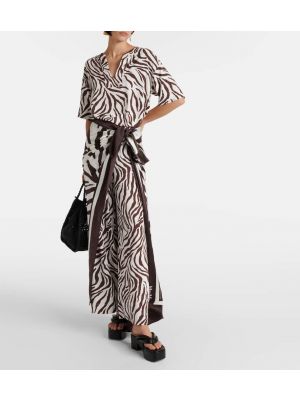 Jersey top mit print mit zebra-muster Max Mara braun