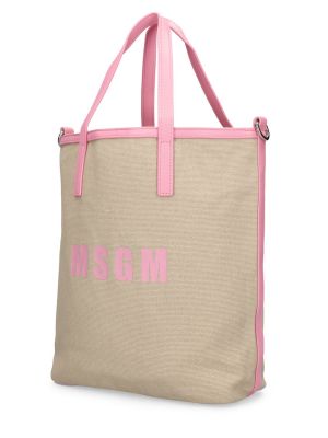 Шопинг чанта Msgm розово