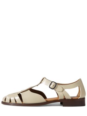 Kožené sandále Hereu biela