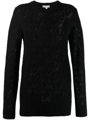 Raštuotas megztinis leopardinis Michael Michael Kors juoda