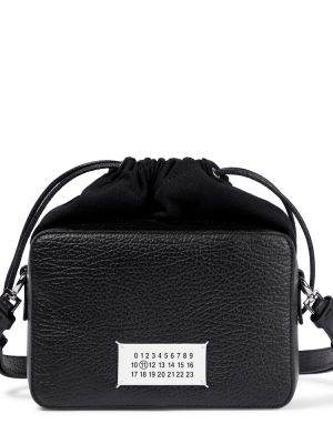 Geantă crossbody din piele Maison Margiela negru