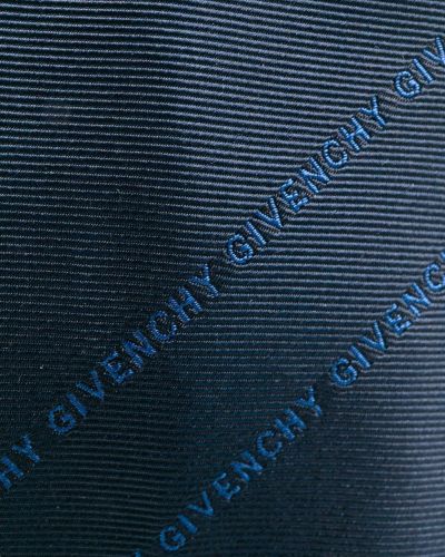 Corbata con bordado de seda Givenchy azul