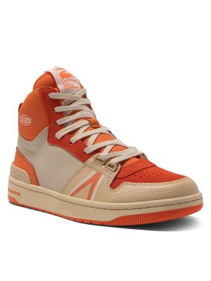 Sneakersy Lacoste pomarańczowe