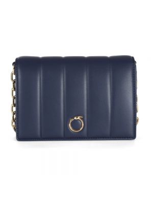 Pikowany portfel Trussardi niebieski