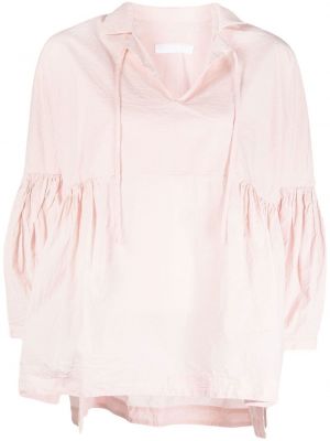 Blus med drapering Casey Casey rosa