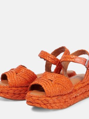 Pantofi cu platformă Clergerie portocaliu
