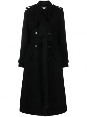 Vlnený kabát Chloé čierna