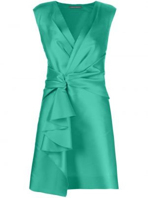 Koktejlové šaty bez rukávů Alberta Ferretti zelené