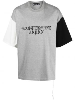 T-shirt con stampa Mastermind World grigio