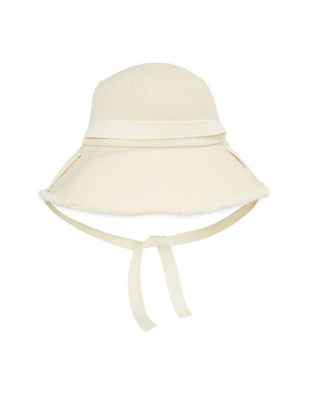 Beżowy kapelusz bawełniany Calvin Klein