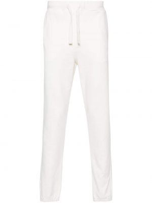 Teplákové nohavice s výšivkou Boggi Milano biela