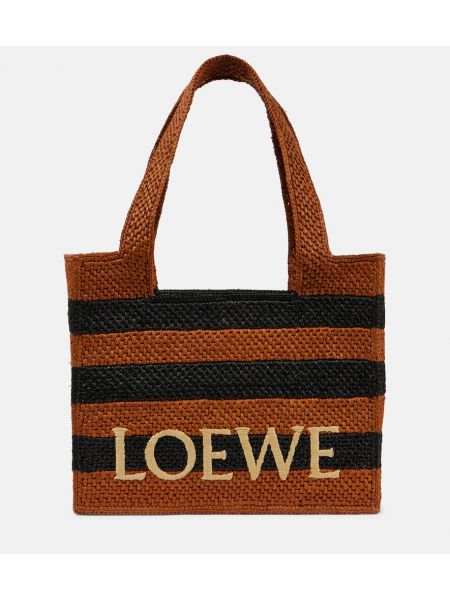 Gestreifte shopper handtasche Loewe